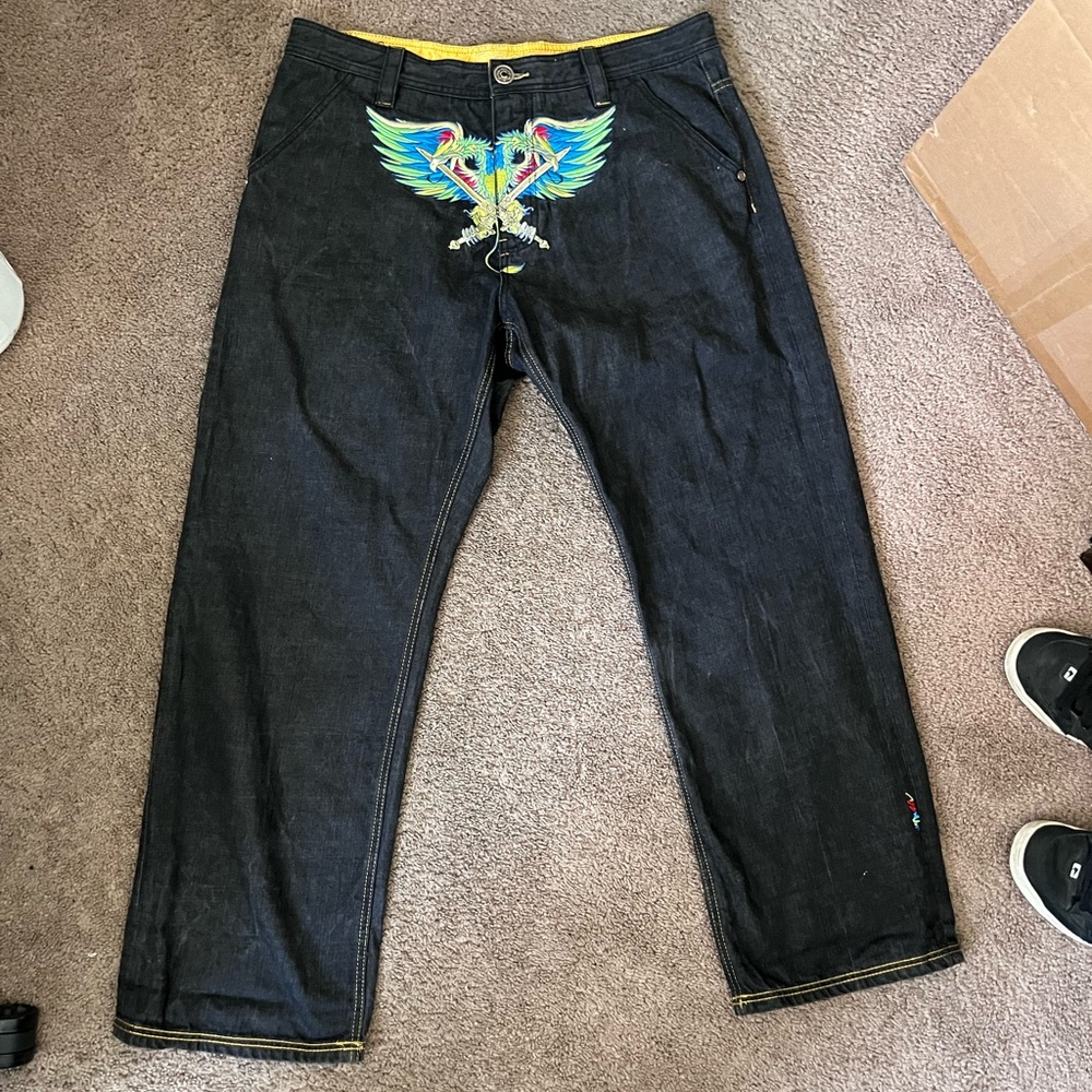 Coogi embroidered jeans